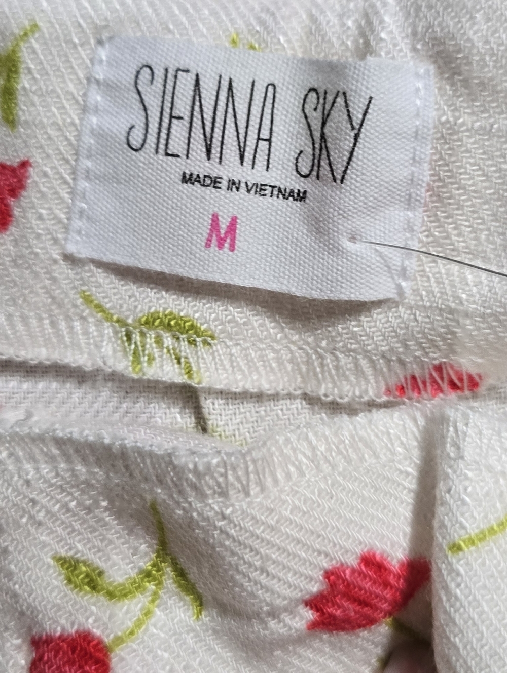 Sienna Sky White Floral Crop Top & Mini Skirt Set - Pink & Green - Picture 2 of 6